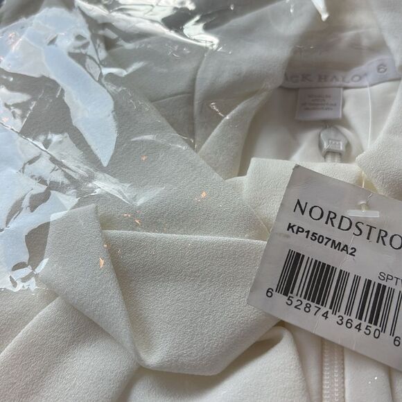 BLACK HALO NWT Carolina Fit & Flare Dress Pearl Size 6 NWT $375 - Picture 8 of 8